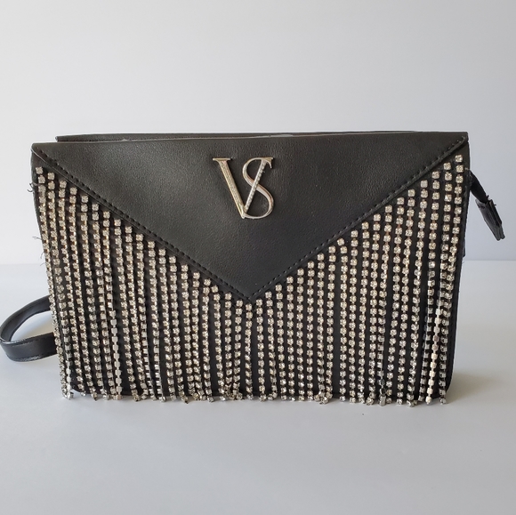 VS Rhinestone Fringe Glam Crossbody Bag - Picture 3 of 10